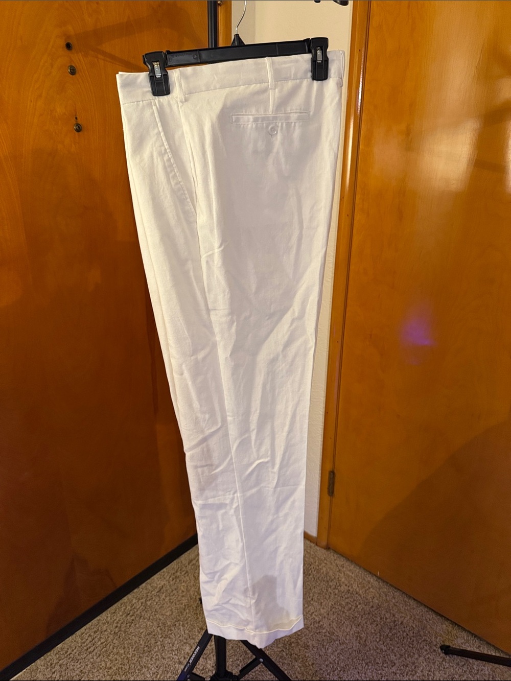 Men's White Dress Pants - Modern Tailored Trousers